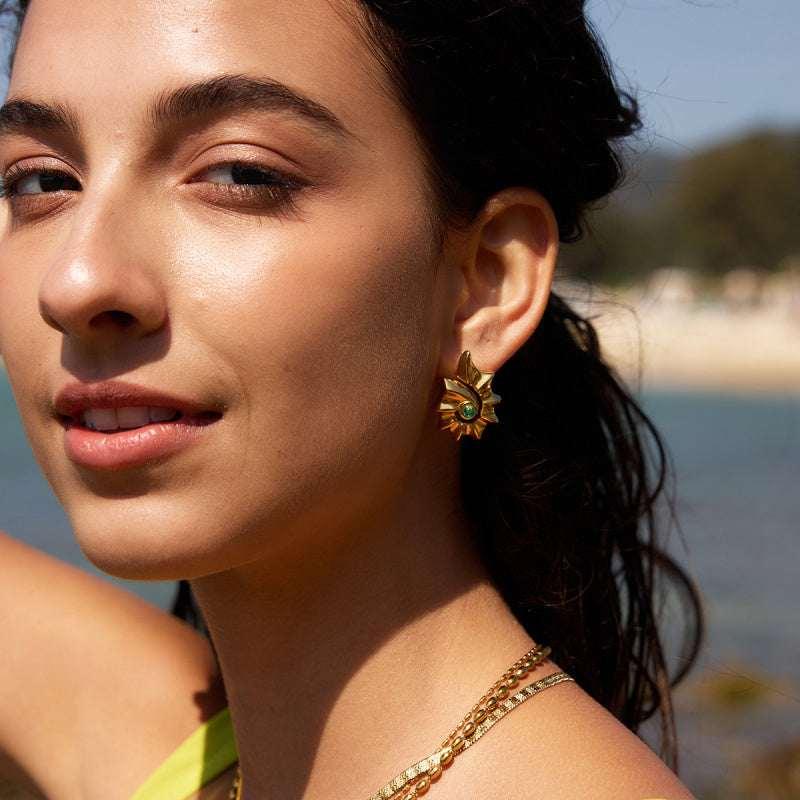 Women'S Stainless Steel Necklace, Earrings, Seaside Jewelry, Holiday-Style Ring